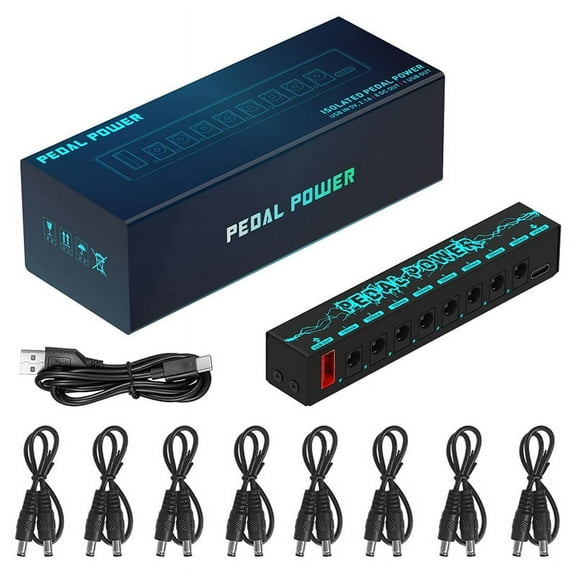 PEDAL POWER Guitar Pedal Power Guitar Effector Power Supply 8 Isolated DC Output Guitar Effect Pedal Guitar Accessories