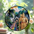 thumbnail image 2 of Batu Caves Stained Glass Ornament 2025, Travel Landmark Christmas Decoration, Holiday Keepsake Gift, Collectible Souvenir, Glass Look Hanging Decor, Xmas Tree Decoration, World, 2 of 6