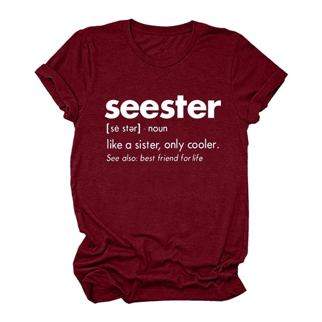 B91xZ Hauts pour Femmes T-shirt à la Mode et à Manches Courtes, Wine M