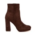 thumbnail image 2 of New York & Company Womens FRAN Faux Suede Ankle Boots, 2 of 3