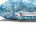 thumbnail image 4 of Snowflake Pet Bed, Pattern of Winter Motifs Cold Weather Illustration with Abstract Circles, Resistant Pad for Dogs and Cats Cushion with Removable Cover, 24" x 39", Pale Blue White, by Ambesonne, 4 of 4