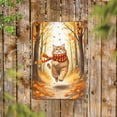 thumbnail image 2 of Welcome Fall Maine Coon Strolling Through the Autumn Maple Forest Vertical Metal Aluminum Sign Cat Lover Kitten Owner Gifts Wall Art Home Decor - 12012, 2 of 5