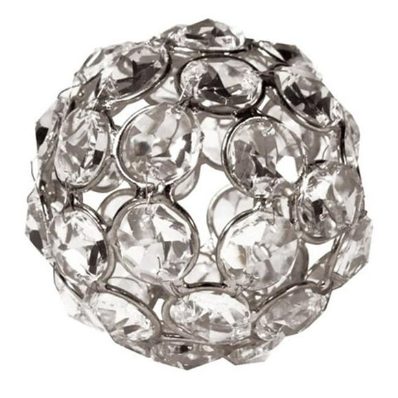 Elegance Sparkle Ornament Crystal Beaded Ball&#44; 2.5 in.