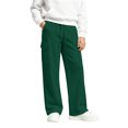 thumbnail image 2 of RUTAYY Girls Wide Leg Cargo Pants Elastic Waist Drawstring Side Pockets Trousers Trendy Relaxed Outdoor Wear Green, 2 of 6