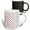Multicolor, variant on 3drose, Polka Dot Pattern of Red, Blue, Gray, Orange, Purple Dots on White, 11oz Magic Transforming Mug