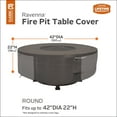 thumbnail image 4 of Classic Accessories Ravenna Water-Resistant 42 Inch Round Fire Pit Table Cover, 4 of 9
