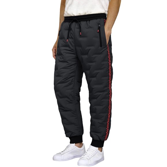 Fleece Lined Casual Pants For Comfort And Warmth Versatile Everyday Wear For Outdoor And Indoor Activities Men'S Casual Pants Black L