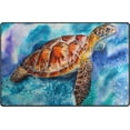 thumbnail image 3 of GZHJMY Sea Turtle Non Slip Area Rug for Living Dinning Room Bedroom Kitchen, 3' x 5'(39 x 60 Inches), Animal Turtle Nursery Rug Floor Carpet Yoga Mat, 3 of 6