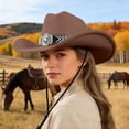 thumbnail image 1 of Chapeau de Cowboy Western Classique pour Extérieur Maison Loisirs Accessoire de Robe à la Mode, 1 of 5
