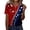 31Blue38, variant on MEZZALL Women Independence Day T-Shirts Graphic Tees 4Th Of July V Neck Summer Button Short Sleeve Fall Shirt Celebrate America's 250th Anniversary Tops