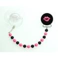 thumbnail image 2 of Multi Color Baby Lips Pacifier Clip with Matching Beads, 2 of 4