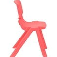 thumbnail image 4 of Bowery Hill 12" Plastic Stackable Preschool Chair in Red (Set of 2), 4 of 10