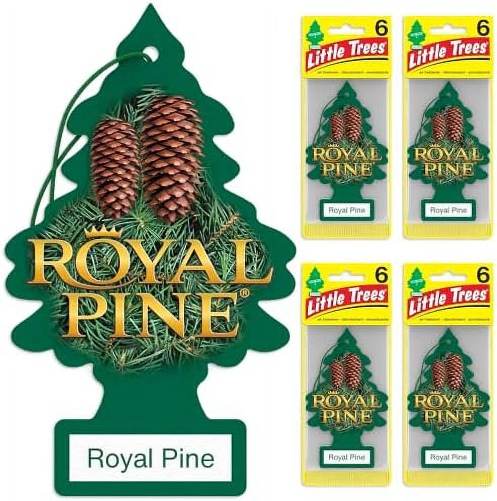 LITTLE TREES Air Fresheners Car Air Freshener. Hanging Tree Provides Long Lasting Scent for Auto or Home. Royal Pine, 24 Air Fresheners