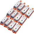 thumbnail image 1 of 12 Pack Zulu Inks CLI36 PGI35 Ink Cartridges Compatible PIXMA IP100V PIXMA iP100 PIXMA iP110, 1 of 1