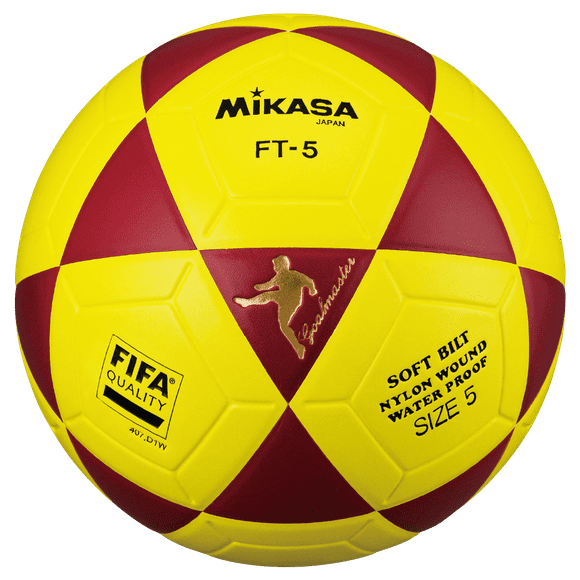 Mikasa FT5 But Maître Ballon de Football Taille 5 Officiel FootVolley FT-5 Rouge-Jaune