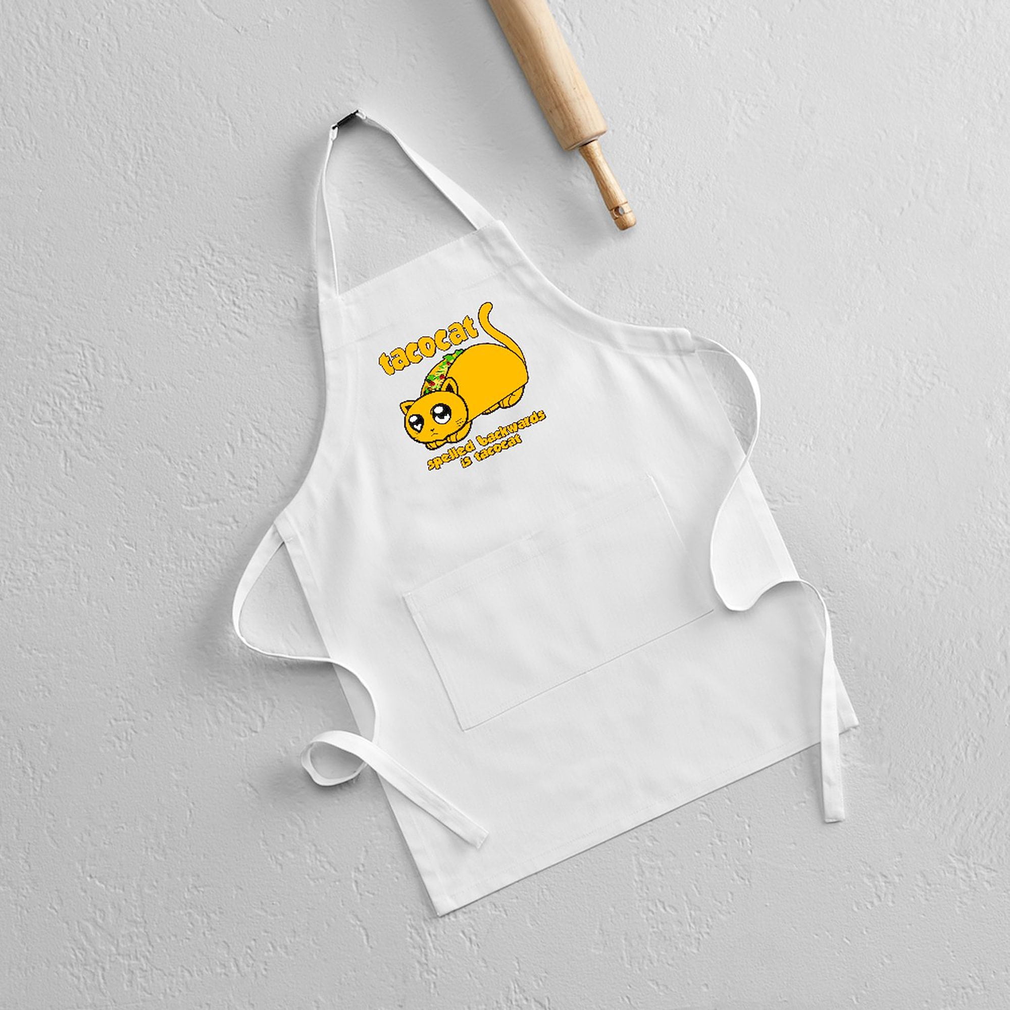 CafePress - Funny! TACOCAT Taco Cat - Kids Apron