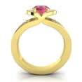 thumbnail image 4 of 2.35 Carat Wonderful Oval Cut Red Ruby & Black Onyx Gemstone Anniversary Ring for Ladies 18K Yellow Gold Size 6.5 by Diamond-Capitals, 4 of 8