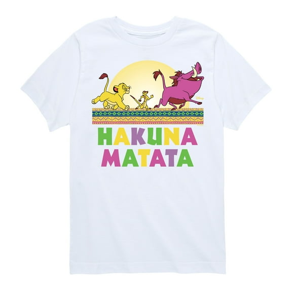Disney - The Lion King - Hakuna Matata Scene - Toddler & Youth Short Sleeve Graphic T-Shirt
