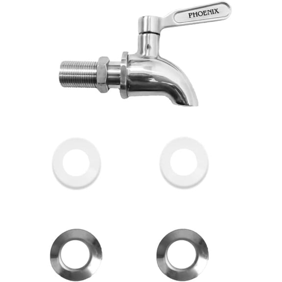 Phoenix Gravity AISI 304 Stainless Steel Water Filter Spigot, Compatible with Berkey, Waterdrop, Purewell and other Gravity Fed Water Filter Systems