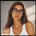thumbnail image 5 of Classic Gothic True Cat Eye Frame Blue Light Filtering Computer Glasses / Black, 5 of 7