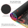 thumbnail image 4 of Red Sunset and Bus RGB Gaming Mouse Pad Large Keyboard Mat Rubber Base 13 Light Modes, 4 of 6