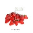thumbnail image 3 of Dongrere Battery Powered Strawberries String Lights - 78 Inch LED Fruit Lights for Party, Birthday, Christmas Tree, Indoor & Outdoor Decoration, 3 of 6
