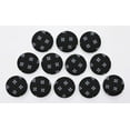 thumbnail image 6 of IBA Indianbeautifulart Black 1 Inch Buttons For Sewing Fancy Buttons For Crafts 2 Hole Artistic Floral Shirting Scrapbooking Canvas Buttons Pack Of 50, 6 of 7