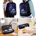 thumbnail image 2 of Uorisanigo 4Pcs Kids Backpack Set Purple Galaxy Horse School Backpack and Lunch Bag Set with Pencil Case and Water Bottle Carrier Bag Bookbag Children's Backpacks for Middle School, 2 of 7