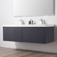 thumbnail image 5 of Blossom Positano 60" Floating Vanity Set | Night Blue | Acrylic Sink & 2 Side Cabinets | All Wood Wall Mounted Cabinet, 5 of 9