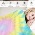 thumbnail image 3 of JEUXUS Rainbow Tie Dye Blanket Soft Throw Blanket Plush Weighted Blankets for Couch Sofa Rainbow Gifts for Boys Girls Kids Adults, 3 of 6