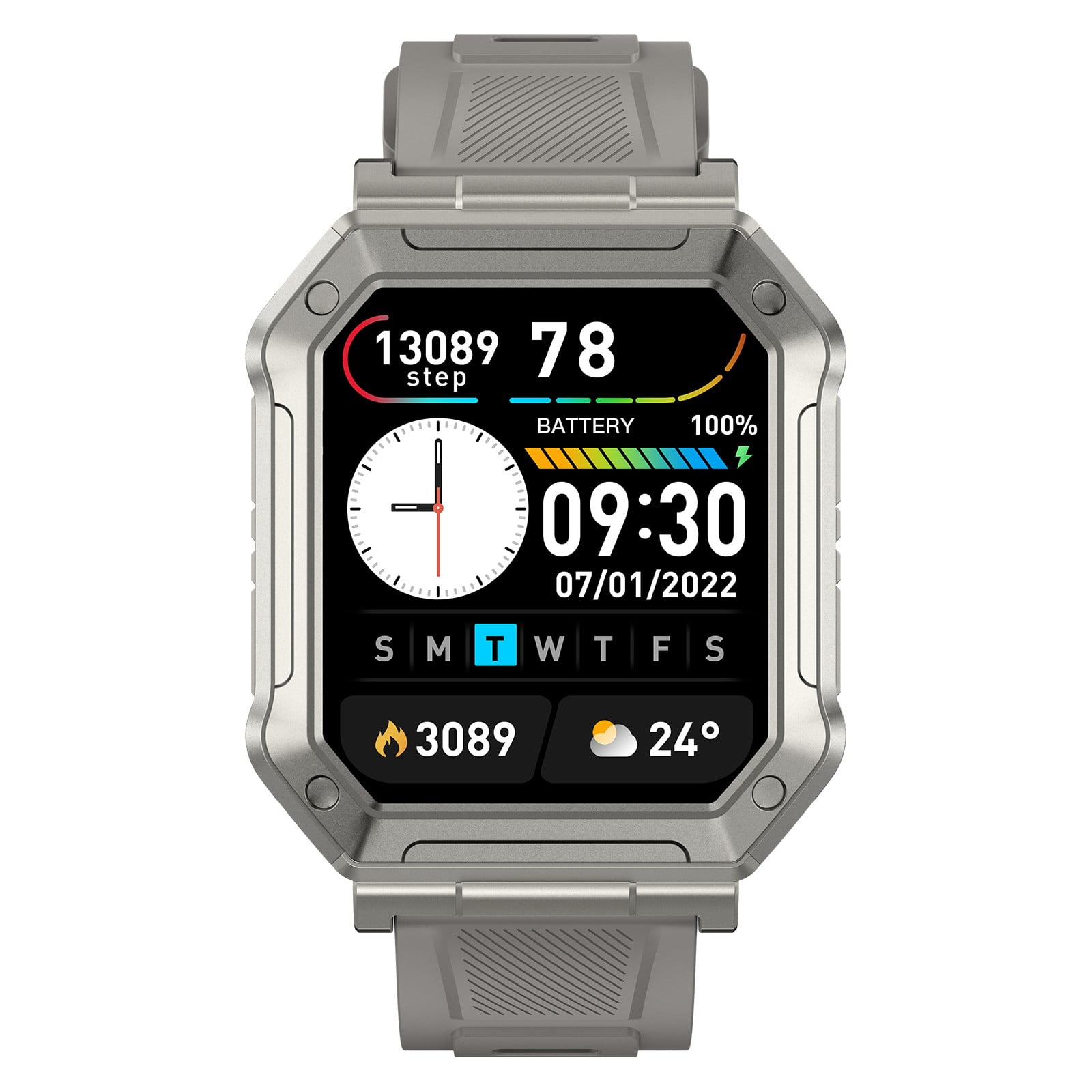 Byujiro Smart Watch 1.91" Screen for Android IOS Phones Smart Fitness Tracker Watch for Women Men