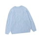 thumbnail image 5 of Suéter de las mujeres elegantes trajes sueltos de fiesta cuello redondo suéter de gran tamaño casual Azul, 5 of 9