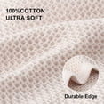 thumbnail image 2 of AUQ Cotton Kitchen Dish Cloths,8-Pack Waffle Weave Ultra Soft Absorbent Dish Towels Washcloths Quick Drying Dish Rags,12X12 Inches,Beige, 2 of 7