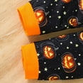 thumbnail image 7 of LIIPEE Girls Boys Outfits Halloween Cartoon Pumpkin Printed Long Sleeve Round Neck Top Pants Set Youth Comfort Daily Outfit,Black,1-2 Years, 7 of 7
