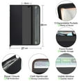 thumbnail image 2 of SUGARMOM  Expanding File Folder 13 Pockets with Zipper Closure  TRANBO Letter/A4 Size Plastic Portable Document Organizer (Black), 2 of 6