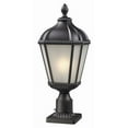 thumbnail image 3 of Z-Lite 513PHS-BK-PM Waverly 25-1/4"H 1 Light Outdoor Post Light in Black,, 3 of 3