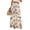 Khaki, variant on WTOBBY Women's Casual Halloween Print Elastic Waist Drawstring Pockets Wide Leg Straight Trousers, Seasonal Novelty Comfort Pants,Beige L