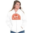 thumbnail image 3 of Hello Sunshine Positive Vibes Beachy Zip Hoodie Sweatshirt Women Brisco Brands S, 3 of 6