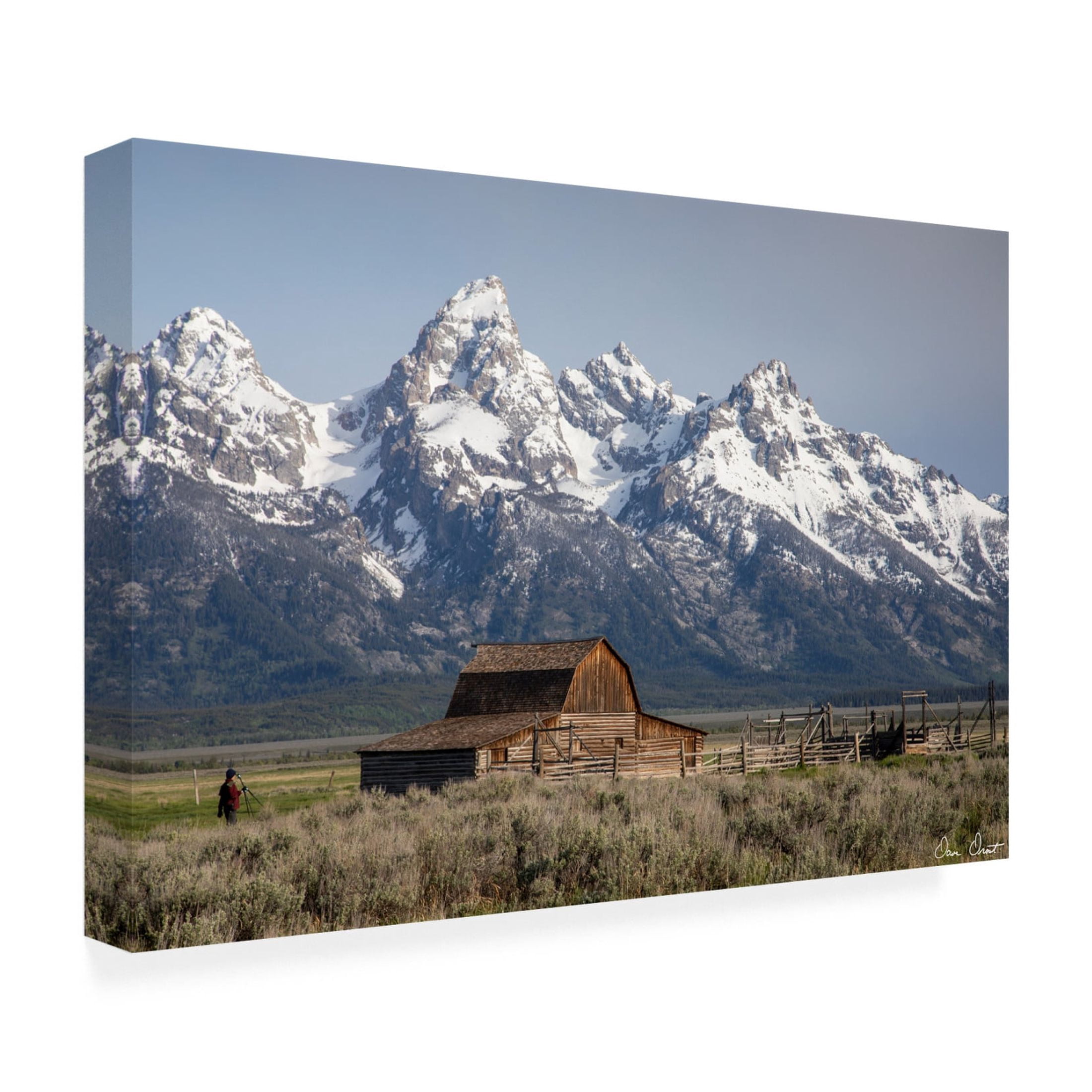 Trademark Fine Art David Drost Mountains of Wyoming III Canvas Wall Art