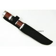 thumbnail image 4 of 10" STAINLESS STEEL WOOD HANDLE HUNTING KNIFE Survival Skinning Bowie Camping, 4 of 6