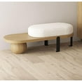 thumbnail image 5 of Foot Stools Ottoman Shoe Bench Shoe-Changing Bench, Solid Wood B&B Sofa, Shoe-Changing Stool, Entrance Hall, Leisure Bedside Stool Shoe Changing Stool(B,S100cm), 5 of 5