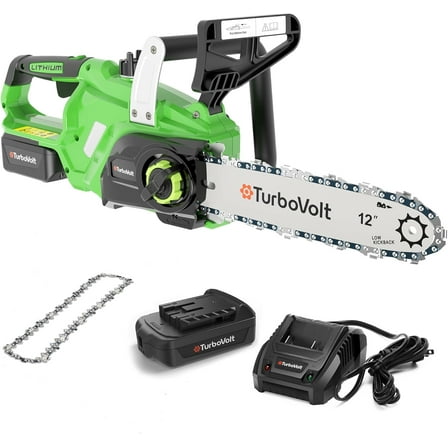 20V 12" Brushless Cordless Chainsaw, Chain Saw for Trees, 4.0Ah Battery and Charger Included