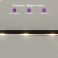 thumbnail image 5 of PURPLE LEAF 14ft Patio Umbrella with base and Solar LED Double-Sided Rectangle Outdoor Market Sun Umbrellas with Crank for Pool Beach Deck Backyard Cream, 5 of 9