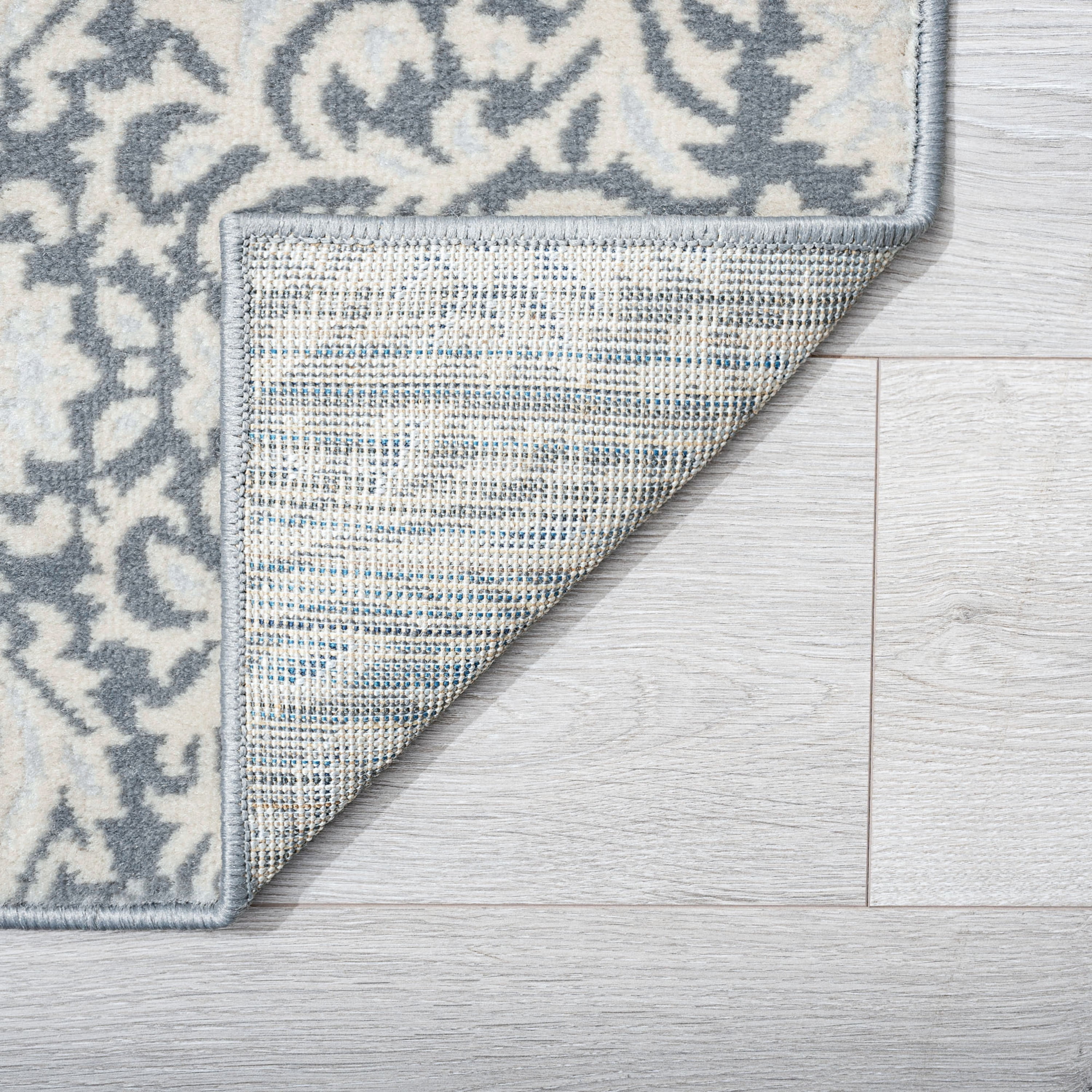 Madison Traditional 9' x 12' Gray Polypropylene Indoor Area Rug