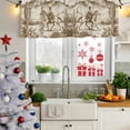 thumbnail image 6 of 2 Pack Valances for Windows, Beige Western Farmhouse Window Valances for Living Room/Bedroom/Bathroom, Vintage Cowboys Cactus Light Filtering Kitchen Curtain Valance Window Treatment 60"W x18" L, 6 of 9