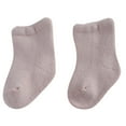 thumbnail image 2 of Huowey Kids Baby Toddler Ankle Socks Solid Color Non Cotton Soft Breathable Casual Lightweight Short Athletic Socks Summer Ribbed Floor Socks Cozy Dailywear,Purple,0-12 Months, 2 of 6