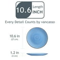 thumbnail image 2 of vancasso Bonita, Blue Dinner Plate Set, 6 Pieces Stoneware Salad Plates, 10.5 Inch, 2 of 6