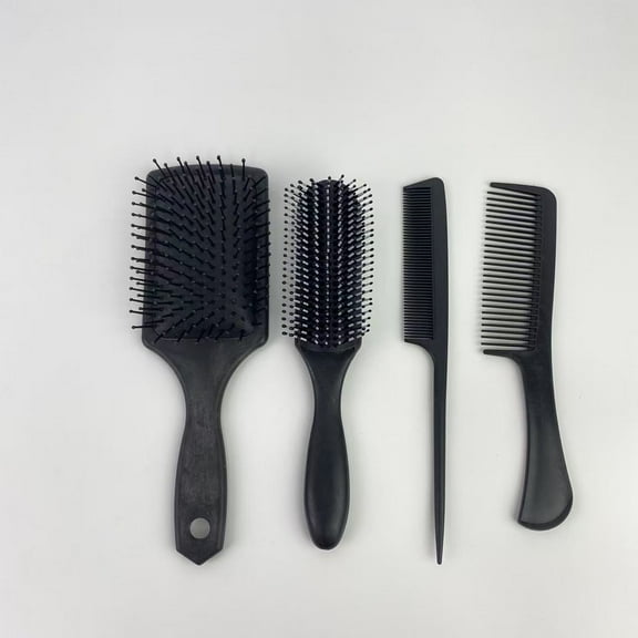 Calivox Combs,Hair Brush Comb Set Paddle Brush Detangle Hair Brush and Black Combs for Men and Women Wet, Dry, Curly and Straight Hair