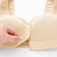thumbnail image 6 of Front Closure Bras for Older Women No Underwire Comfortable Full Coverage Bra Wireless Wirefree Everyday Bras (Complexion), 6 of 7