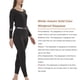 thumbnail image 2 of sweethay 1 Juego de ropa interior térmica para mujer, antiestático, para invierno y otoño, a prueba de viento, cuello redondo, manga larga, ropa de Ropa interior Negro L sweethay AP013750-10, 2 of 6